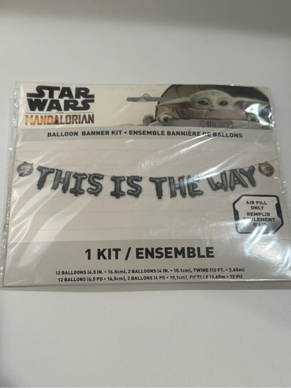 Star Wars The Mandalorian 'This Is The Way' Banner Kit - Black